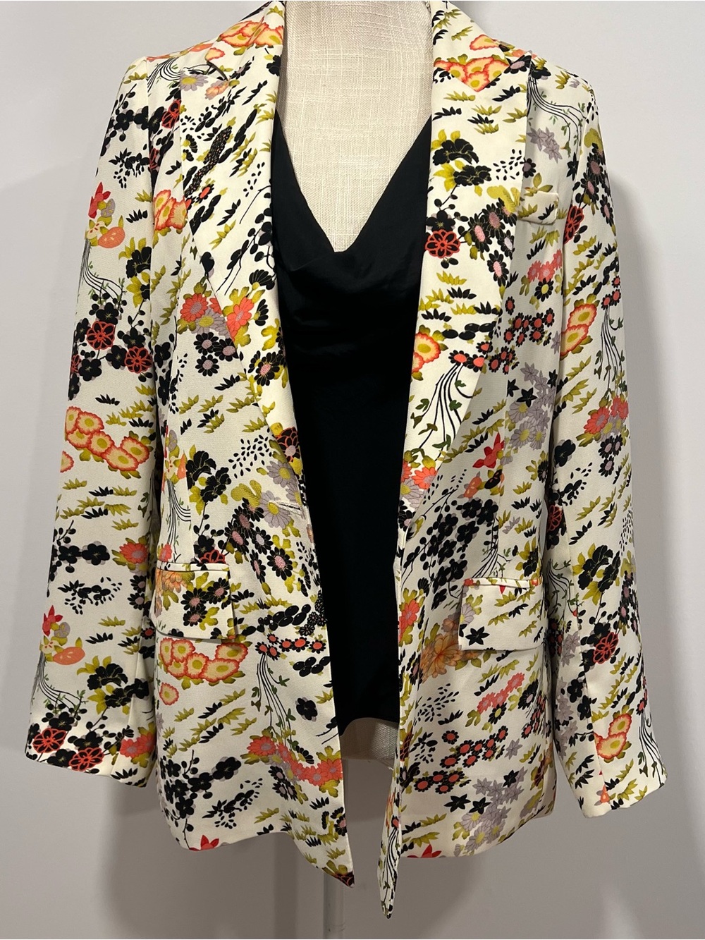 Topshop Floral Blazer